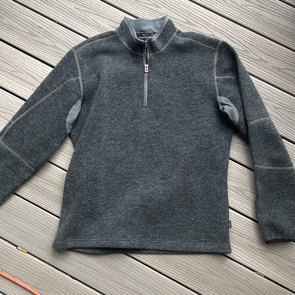 Kuhl 1/4 zip sweater wool blend very warm new condition